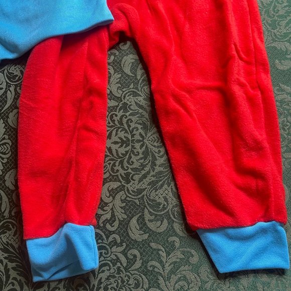 NWT 4T 4 boys girls THING 1 sleeper CAT IN THE HAT costume pajamas dr seuss fall - Picture 5 of 5